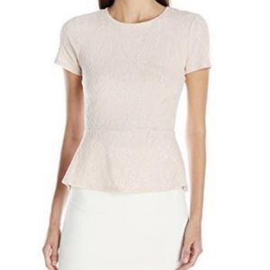 Women’s bcbg peplum top XS Ramona pink